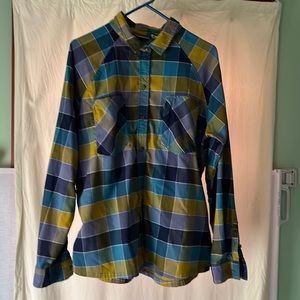 L.L. Bean Women’s XL Plaid Hiking Shirt